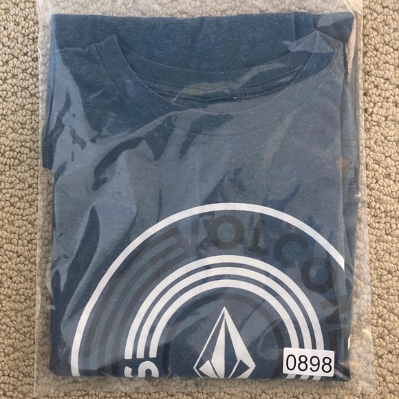 VOLCOM Stone Skate Midnight Blue Graphic Tee Shirt Men M Medium - Picture 4 of 4